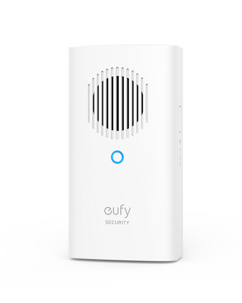 eufy Security Video Doorbell Add-On Chime, Indoor Chime, Requires eufy Security Video Doorbell E340/C30/C31, No-Delay Ring, Adjustable Volume, 8 Fun Ringtones, only works with 2.4GHz Wi-Fi