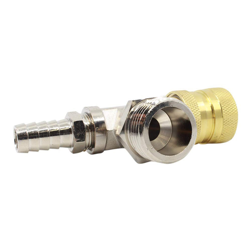 Brass Faucet Adapter – Bleeder T, Garden Hose Threads, Water Flow Tee for Blend Centers, Mop Buckets & Spray Bottles, Portable Water Supply