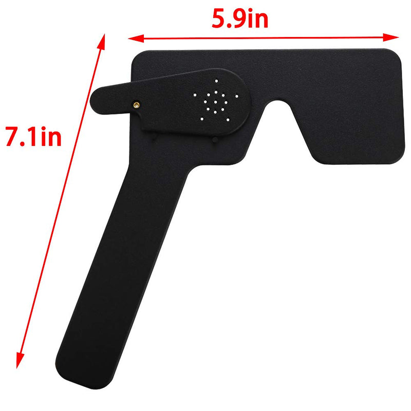 4 Pcs Ophthalmic Eye Occluder for Ophthalmologists Orthoptists Optometrists Eye Exam Tool (Black)
