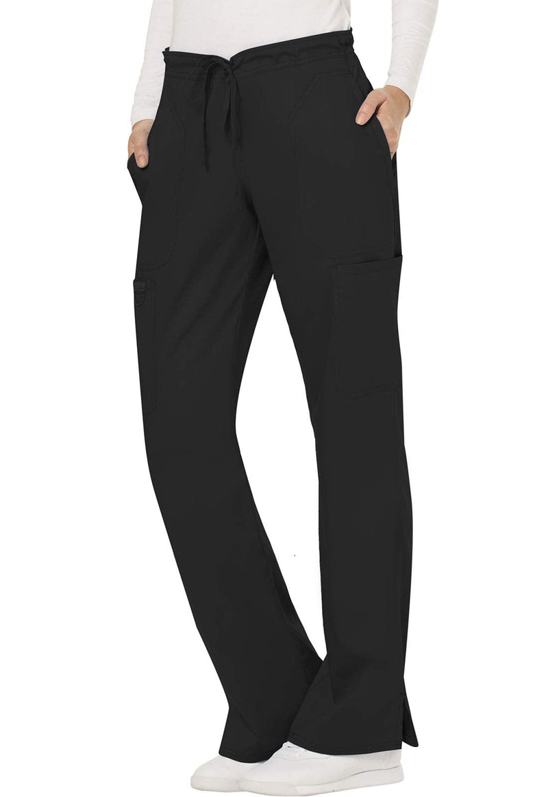 Scrubs for Women Workwear Revolution, Drawstring Scrub Pants, Soft Stretch WW120 Small Black