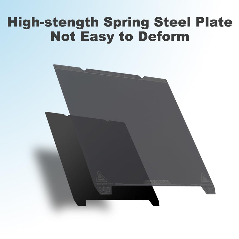 Creality K1C Smooth Build Plate PEI Sheet,235x235mm Flexible Spring Steel Plate Print Platform for Ender 3 S1/ Pro,Ender 3 Neo,Ender 3 V2 Neo,Ender 5 S1,Ender 3 V3 SE,Ender KE K1C,K1 Smooth+Soft plate