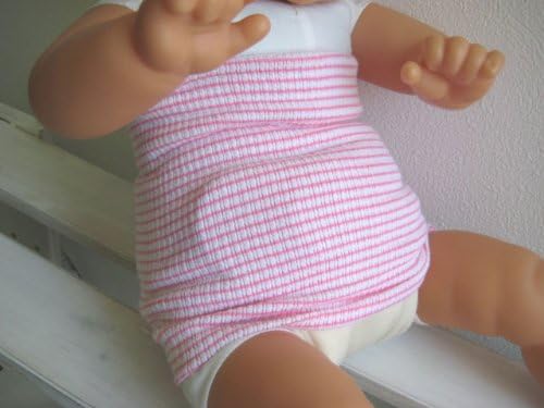 No Battling On The Chest Old Time Pony String Polka Dot Print safety pink - NewNest Australia