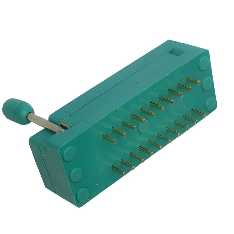 2Pcs 20Pin 2.54mm ZIF Zip IC Test DIP Board Socket Universal Gold Plated feet 20pin 2pcs