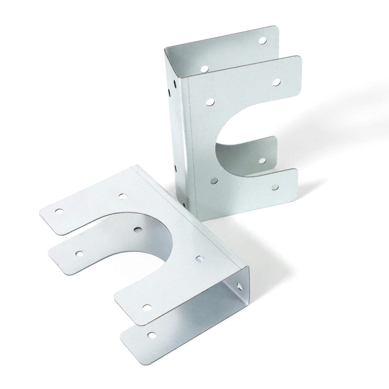 4PCS Metal Stud Shoes for Single Wood Studs, Fits up to 2-1/2 Inch Pipes, Length 5inch, Inner Width 1.5inch, Extra Support for Wood Stud, Galvanized