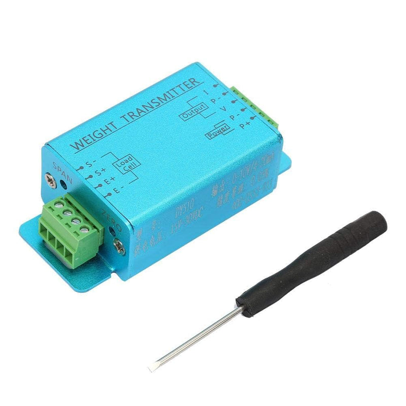 Load Cell Amplifier, Weight Transmitter 4 to 20mA, 0 to 10V Load Cell Transmitter, Zero Point and Gain Adjustable Load Cell Sensor, Transducer Weighing Sensor 83 x 72 MM