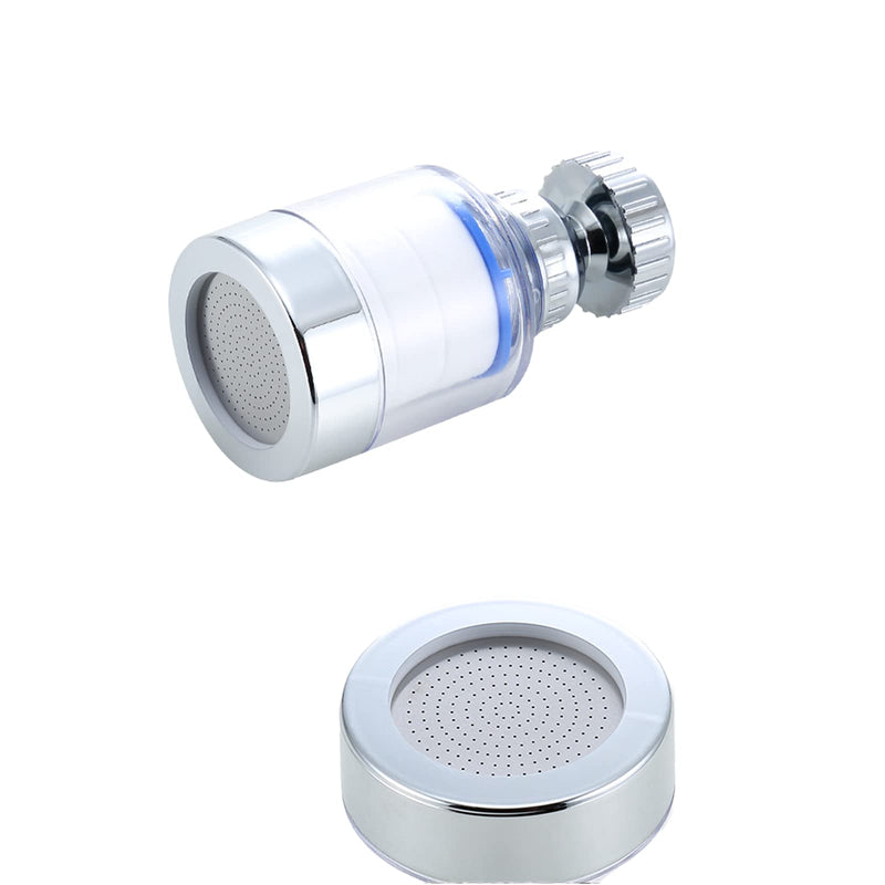 Sink Water Faucet Filter,360-Degree Rotating Faucet Filter Water Purifier Faucet Filter Purifier for Kitchen, Bathroom, Sink, Removes Heavy Metals and Hard Water(Blue) 1pcs faucet filter