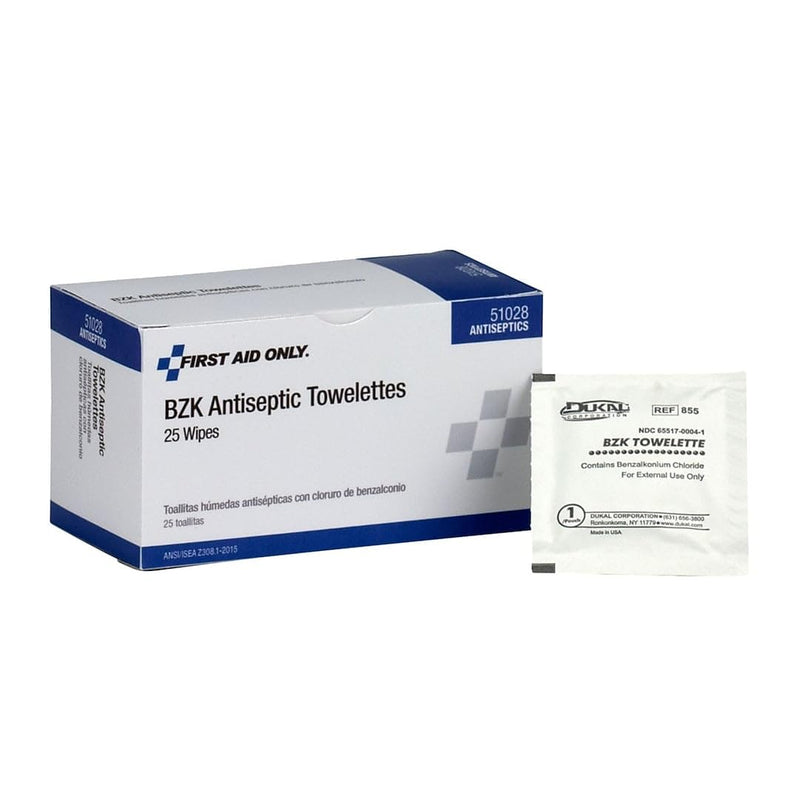 PhysiciansCare First Aid Antiseptic Towelettes, Box of 25 Individually Wrapped - NewNest Australia