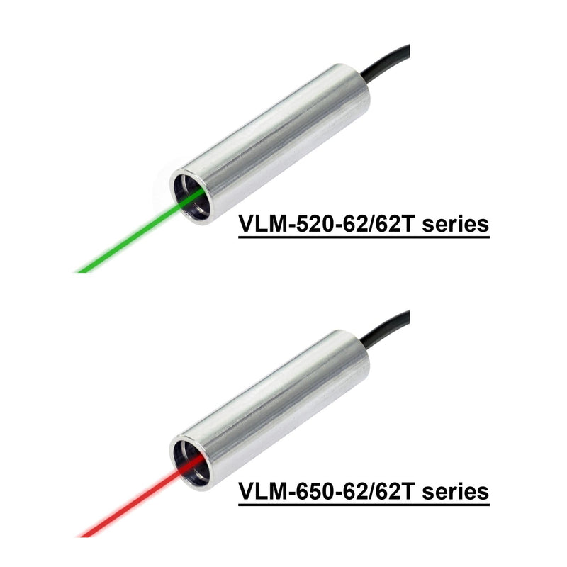Green Circular Dot Laser Module VLM-520-62 LPA, Class IIIa, Operating Voltage 3-6 VDC, High-Precision Industrial Laser for Close to Mid-Range Applications (0–5 Meters) VLM-520-62 LPA - Class IIIa green laser dot without TTL modulation