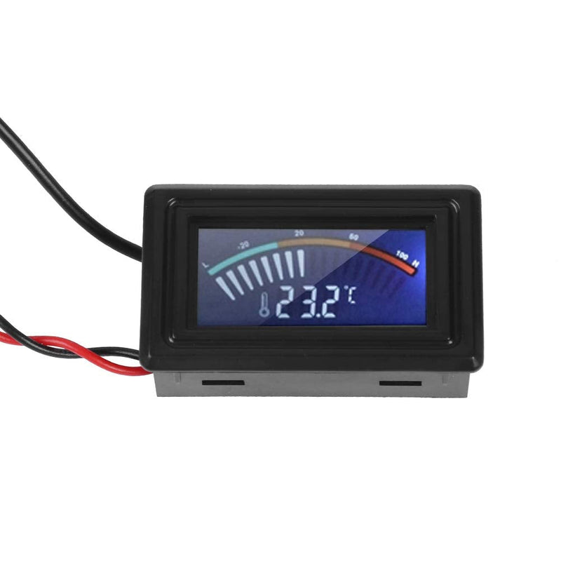 Pointer Display Thermometer with Probe, PC G1/4 Thread Water Cooling System Temperature Meter for Computer Laptop