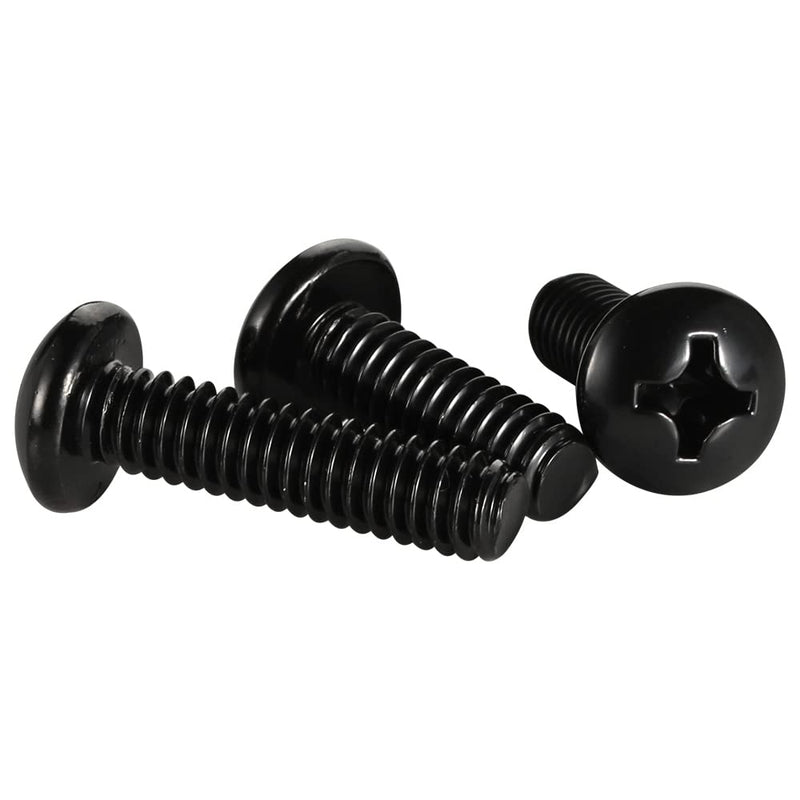 8-32 x 1 (1/4" to 3" Available) Pan Head Machine Screws, Full Thread, 304 Stainless Steel 18-8, Black Oxide, 50 PCS 8-32 x 1"