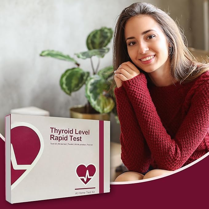 Thyroid Test Home Kit - Underactive Thyroid Testing - Measures Thyroid-Stimulating Hormone (TSH) for Thyroid Function - 98.2% Accuracy - 20 Minutes Results - CE & MHRA Certified - 1PC Self-Test Kit - NewNest Australia