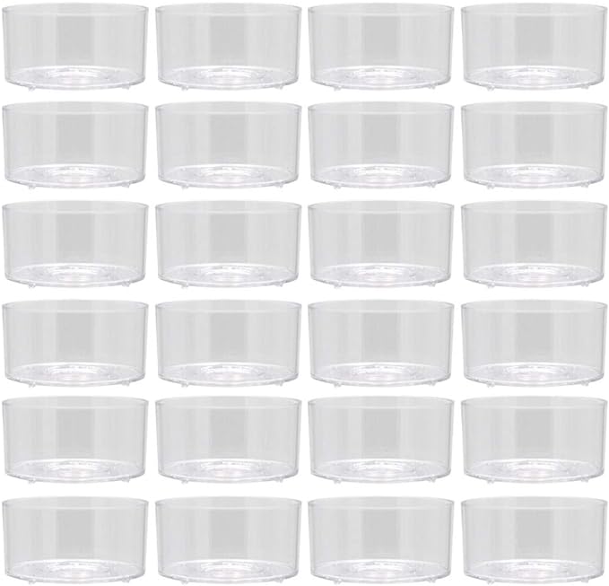 20 PC Clear Cup Tea Lights Clear " Clear " X9813502 - NewNest Australia