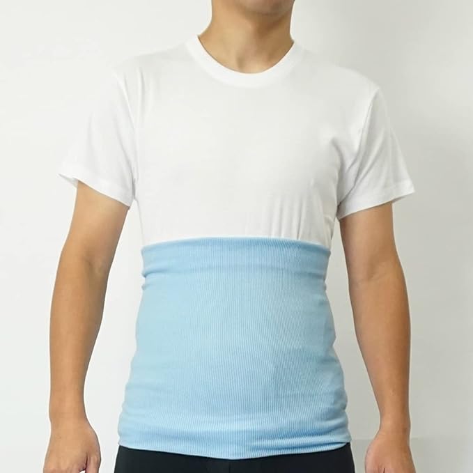 Gunze Love Stomach Band (Haramaki), Cotton Rich, Ribbed, Unisex - NewNest Australia