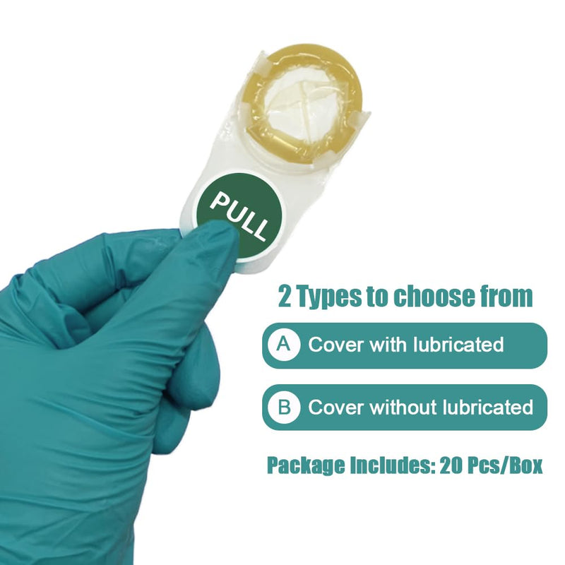 Ultrasound Probe Cover with Lubricated, Quick and Easy Pull, Latex, Individual Packaging, 20 Pcs/Box with lubricant
