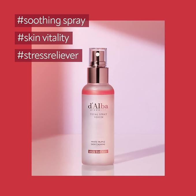 d'Alba White Truffle Vital Spray Serum, 3.4 fl oz (100 ml), Official Korean Product, Moisturizing Care, Serum, Lotion, Oil, Beauty Essence, Shiny Skin, Dry Skin, Elasticity, Vegan (3.4 fl oz (100 ml) - NewNest Australia