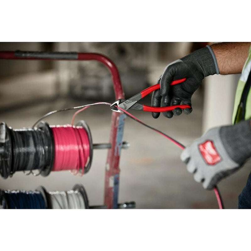 Milwaukee Electric - 8 Diagonal Dipped Grip Cutting Pliers USA