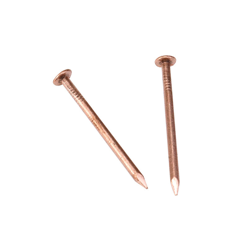 MY MIRONEY 20 Pack 1.5 Inch Copper Nails Solid Copper Nail Spikes for Slating & Roofing 1.5"