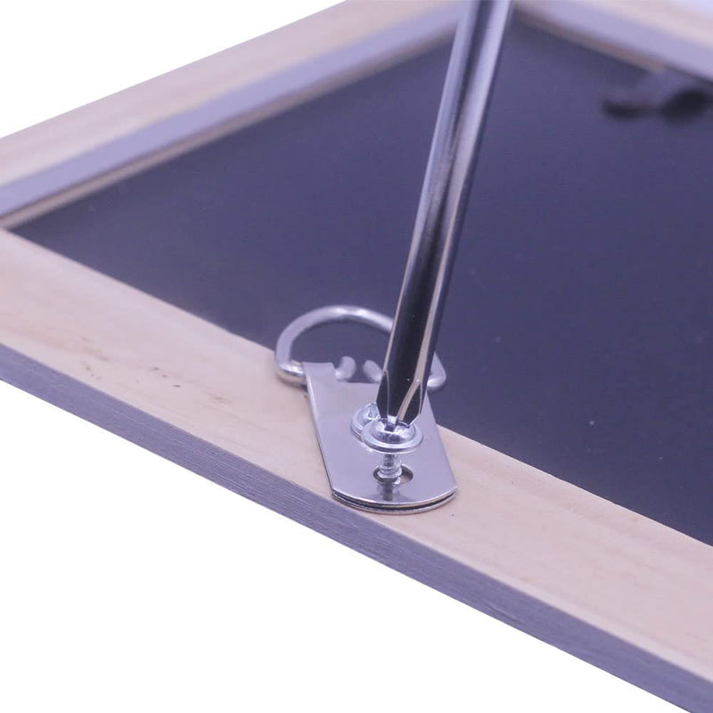 Heavy Duty D-Ring Picture Hangers with Screws, 30 Pcs Large Wide D Ring Picture Hanging Hardware, 2 Holes Picture Hooks for Mirror, Clock, Decoration, Paintings, Artwork Picture Frame 30 Pcs Double Holes