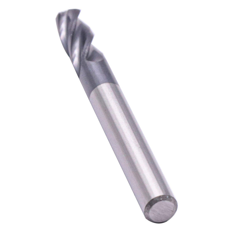 4 Flute 90° Solid Carbide Drill Mill Set(5Pc, 1/4"), AlTiN Coated | 90° Included Angle, 1/4" Cutting Dia, 1/4" Shank, 3/4" LOC, 2-1/2" OAL For Milling Alloy Steel, Carbon Steel, Iron, Copper 5Pcs 1/4"