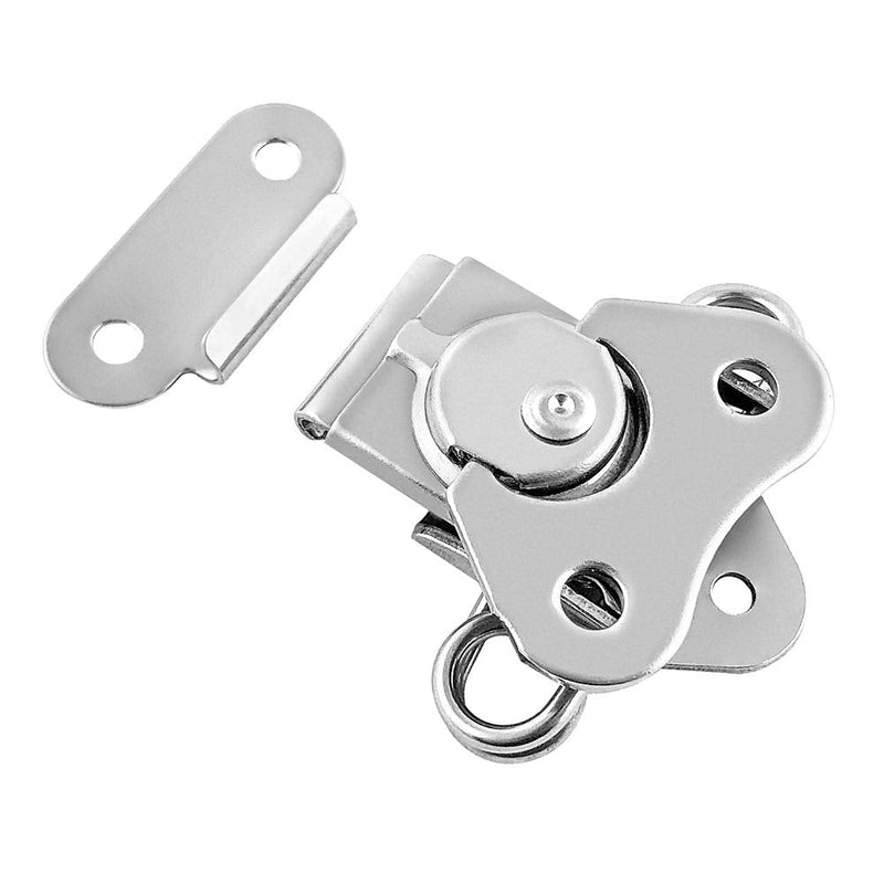QWORK Heavy Duty Stainless Steel Latch for Flight Cases and Equipment Boxes, 4 Pack 2" x 1-1/2", High Working Loads, Excellent Anti-Corrosion 2" x 1-1/2"
