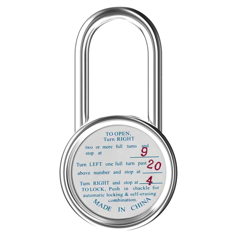Locker Lock with Long Shackle, Combination Lock, Black Dial, Each Lock with Different Code, Keyless Padlock, Great for School, Employee, Gym&Sports Locker, Case, Toolbox, Fence, etc, Pack of 2 2 PACK LONG