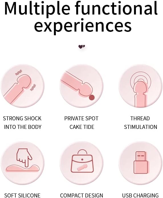 Mini Strong Massage Stick, Silicone Massager With 10 Vibration Modes, Waterproof, Rechargeable Portable Small Vibrating Massager, Quiet Wireless Hand Massager, Gift For Women - NewNest Australia