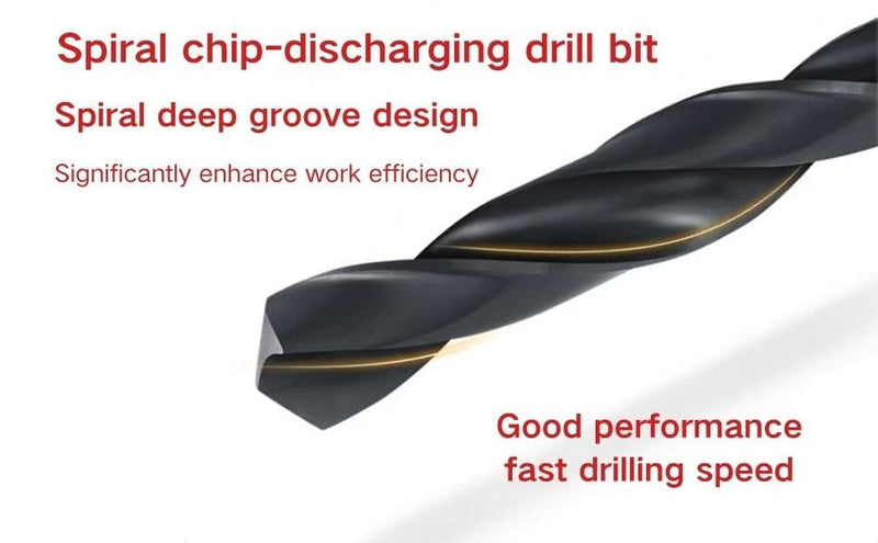 Morse Taper Shank, high-Speed Steel M2, Tapered Shank Twist Drill, Black Oxide-Treated Drill bit (3/4) 3/4 in