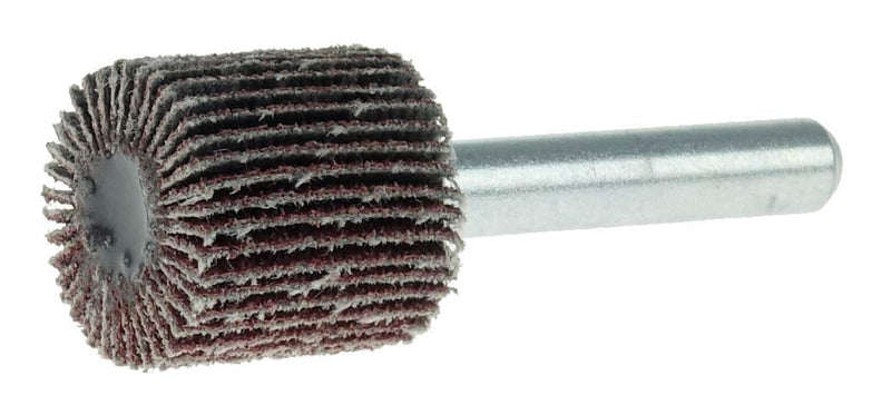 Weiler 30716 3/4" x 3/4" x 60AO Wolverine Coated Abrasive Flap Wheel, 1/4" Stem (Pack of 10), Red 3/4" Dia 60 Grit