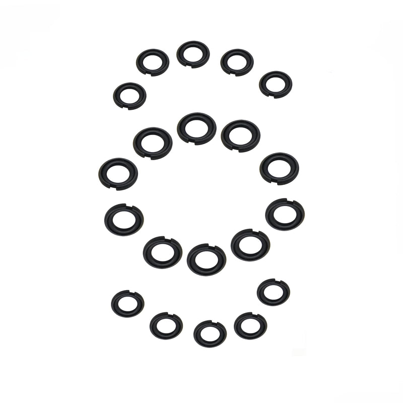 3/8" Impact Retaining Ring Clip Impact Friction Ring with O-Ring fits Type Impact Wrenchs, Square Drive Socket Retainer Ring（20 Sets/Pack）