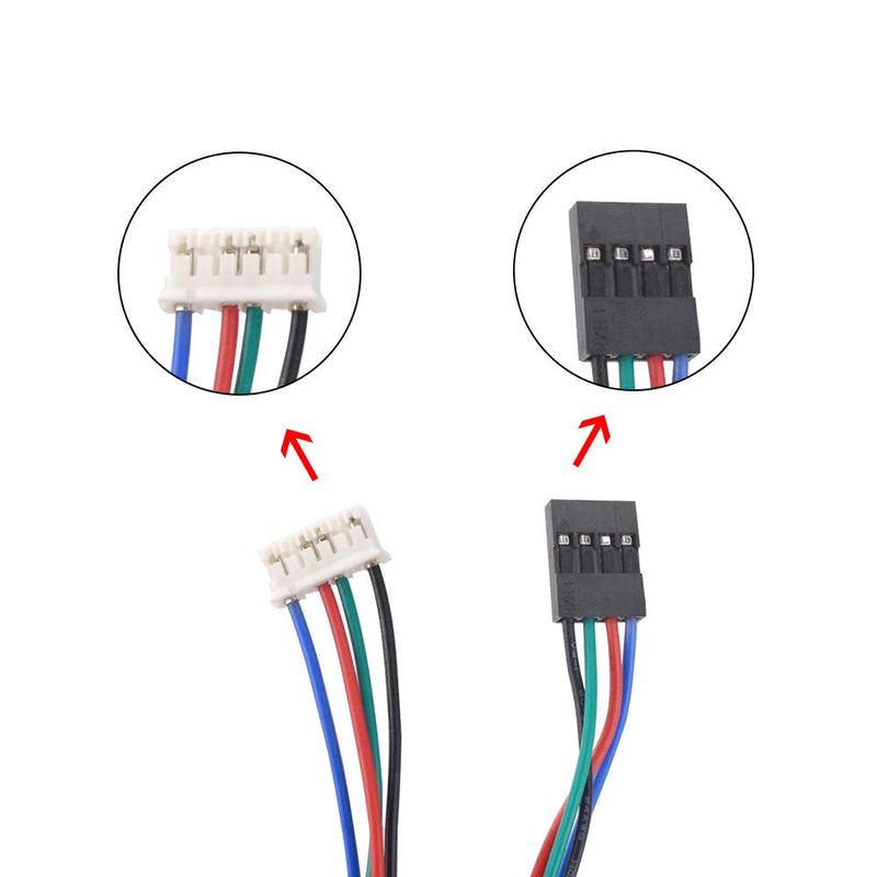 STEPPERONLINE Nema 17 Stepper Motor 1.5A 63.74oz.in 39mm Body with 1m Cable and Connector for DIY CNC/ 3D Printer