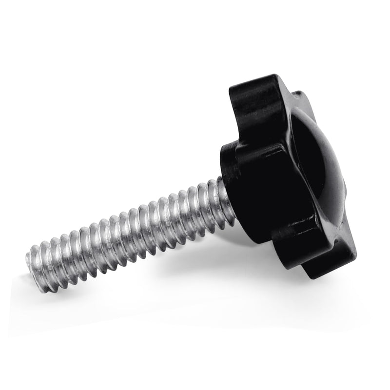 Xadnitu 10 Pieces 1/4''-20-1'' Thread Knob Plastic Star Shaped Nut Clamping Male Handle Tightening Screw Knobs for Replacing Umbrella Base 1/4''-20 x 1L
