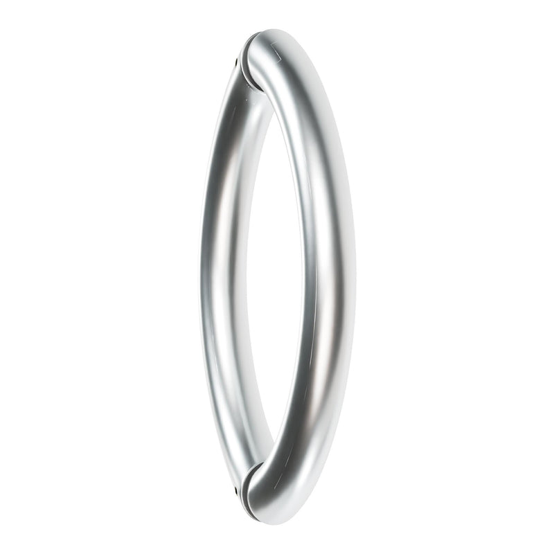 BRIXWELL HR-8BTB-SC 8 Inches Center to Center Arch Style Back to Back Shower Door Handle Satin-Chrome 8" Center To Center