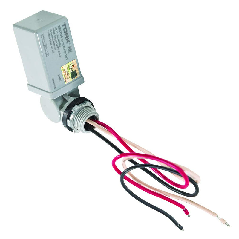 TORK ZSS124 Electronic Photocontrol Stem & Swivel-Advanced LongLife ZeroCross-Instant Response-8A LED Rated-105-305V, 1 Count (Pack of 1)