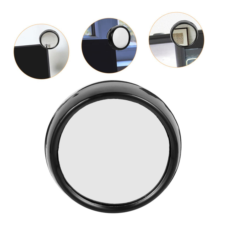3Pcs Computer Mirror Set Mini Desk Mirror for Office Cubicle Rear View Magnifying Mirror for Laptop and Monitor Compact Clip Accessory