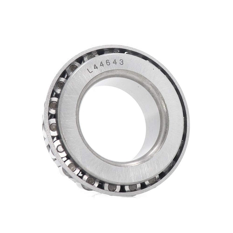2 Set Fits for 1'' Axles Trailer Wheel Hub Bearings Kit, L44643/L44610,1.000" ID, 1.980" OD, 0.580" Width，12192TB Seal OD 1.980'',Dust Cover and Cotter Pin.