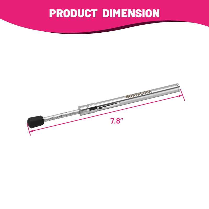 Door Pressure Gauge, 0-35LBS/16KG, ADA & Fire Code Compliant, Stainless Steel Body with Zinc-Plated Scale, 5% Accuracy