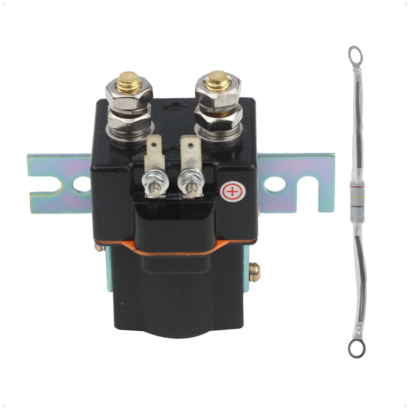 48V Golf Cart Solenoid with Resistor 4 Terminal Solenoid Coil Replacement for Club Car 95-Up DS and 2004-2008 Precedent Golf Carts 101908701 102774701 5722