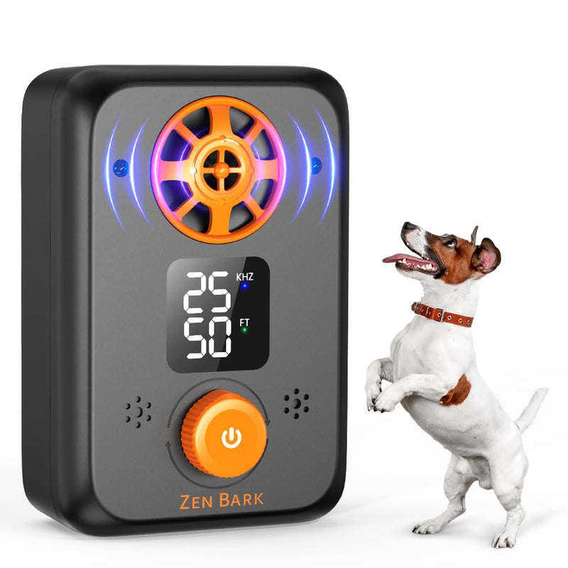 Anti Barking Device, 50FT Ultrasonic Dog Barking Control Devices, Rechargeable Dog Bark Deterrent Devices Bark Box for Outdoor/Indoor Dog Use, 3 Modes Dog Barking Silencer Safe for Dogs & People