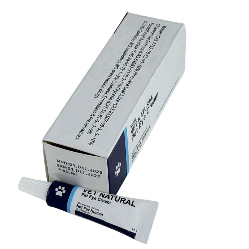 SINCE 1871 GÜLLÜOGLU Pet Eye Cream for Dogs, Cats, Kittens, Puppies, Sheep, Horse, Birds (3 Pack) 10.5g Pet Eye Area Cream Balm,Daily Care for Animals, Cream,Use for Animals