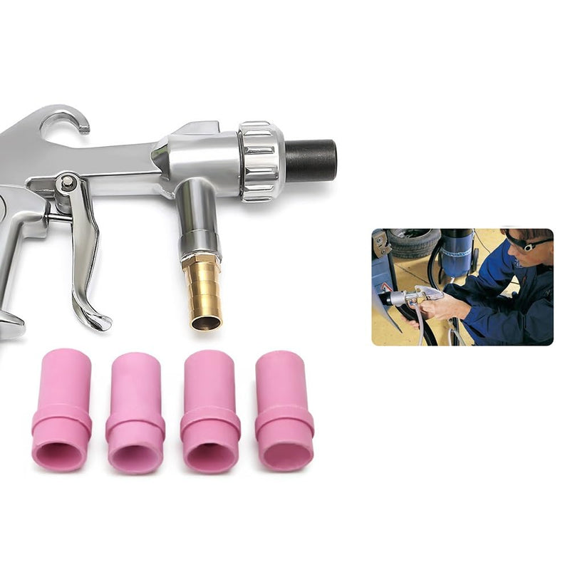 10pcs Ceramic Sandblast Nozzle (Inner Diameter 4.5mm+5mm) Sand Blaster Nozzle Head for Portable Sand Blaster Gun Kit