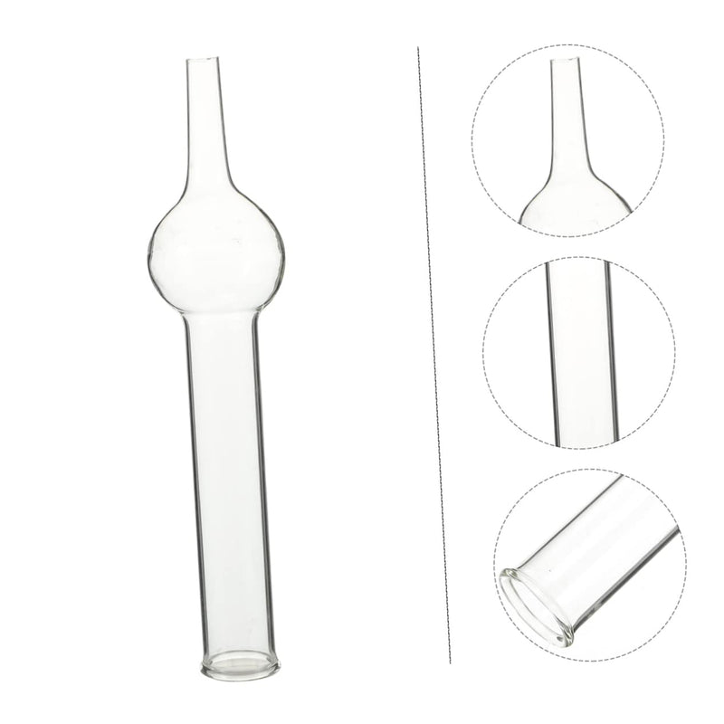 DOITOOL Glass Drying Tubes 5Pcs Single-Ball Drying Tubes for Chemistry Experiments Laboratory Glass Tubing for Teaching Transparent Lab Glassware 5.51 X 0.90 X 0.90In