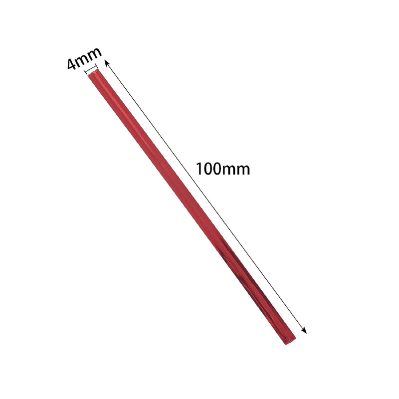 800 Pcs 4" Metallic Twist Ties(Red) for Bakery Ties, Candy Bags, Coffee Bags, Goodie Bags Ties Red