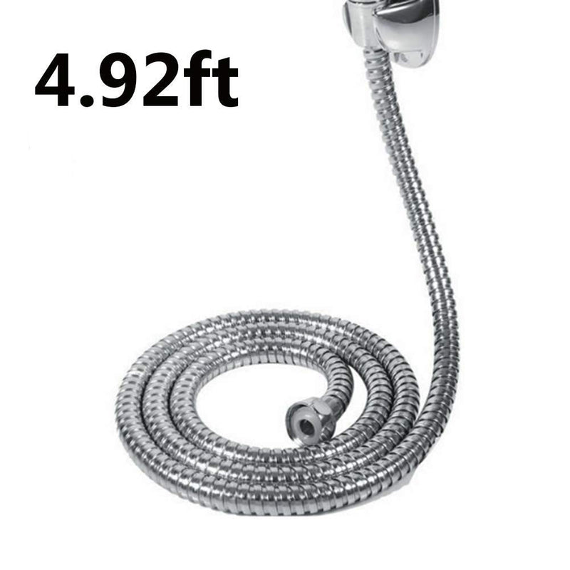 Plastic Handheld Bidet Sprayer Kit – Explosion-Proof Hose, High-Pressure Attachment for Pet Bathing & Diaper Rinsing light sliver