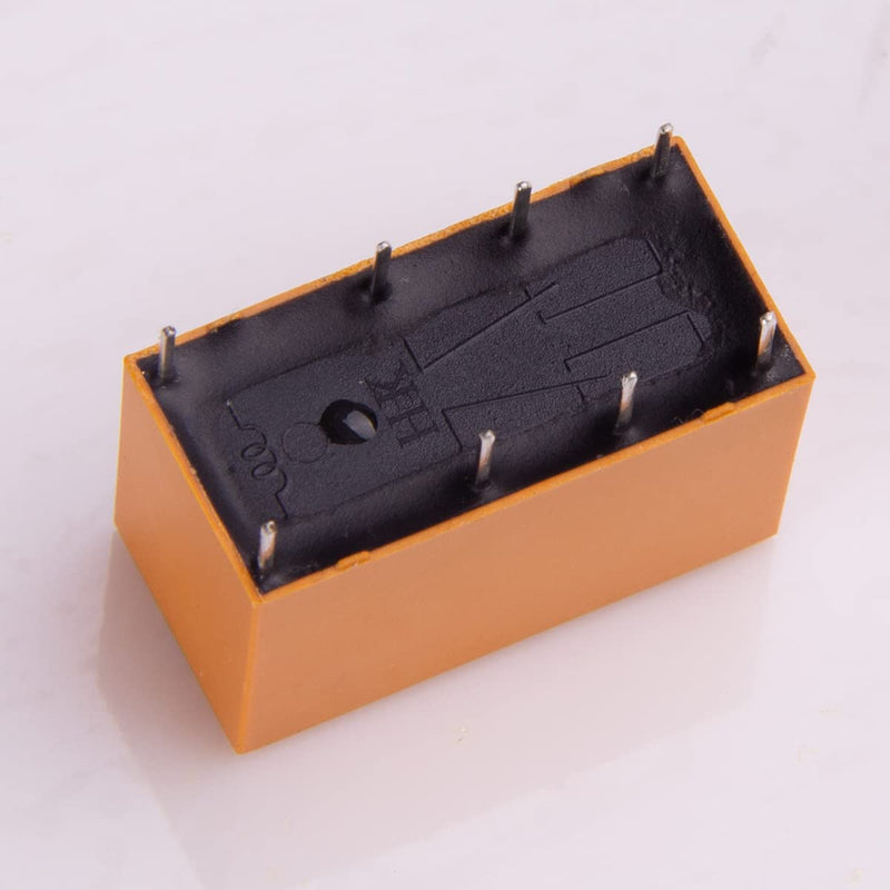 12Pcs DPDT Relay 24V Coil 8 Pin 2NO 2NC Mini PCB Power Relays HK19F-24V