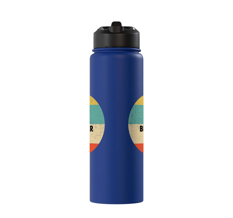 Sand Blaster Stainless Steel Insulated Water Bottle Royal Blue 30 Ounces