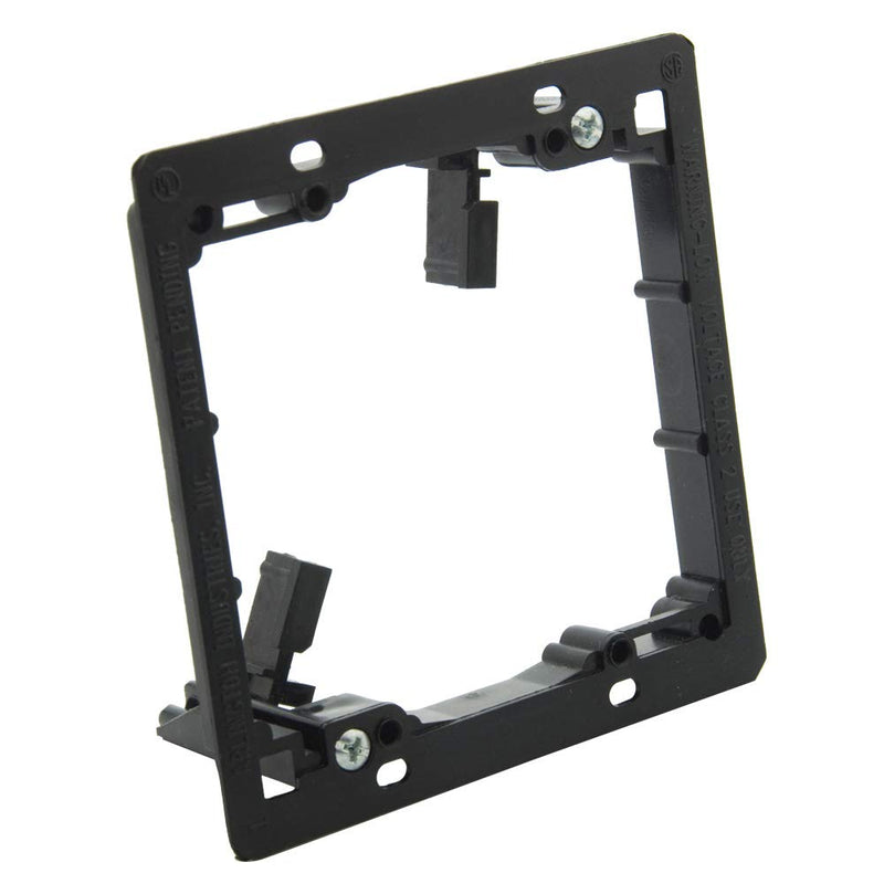ANONION 3 Pack 2-Gang Multipurpose Drywall Wall Plate Low Voltage Mounting Bracket Device Black 2 Gang (3 Pack) 2 Gang (3 Pack)