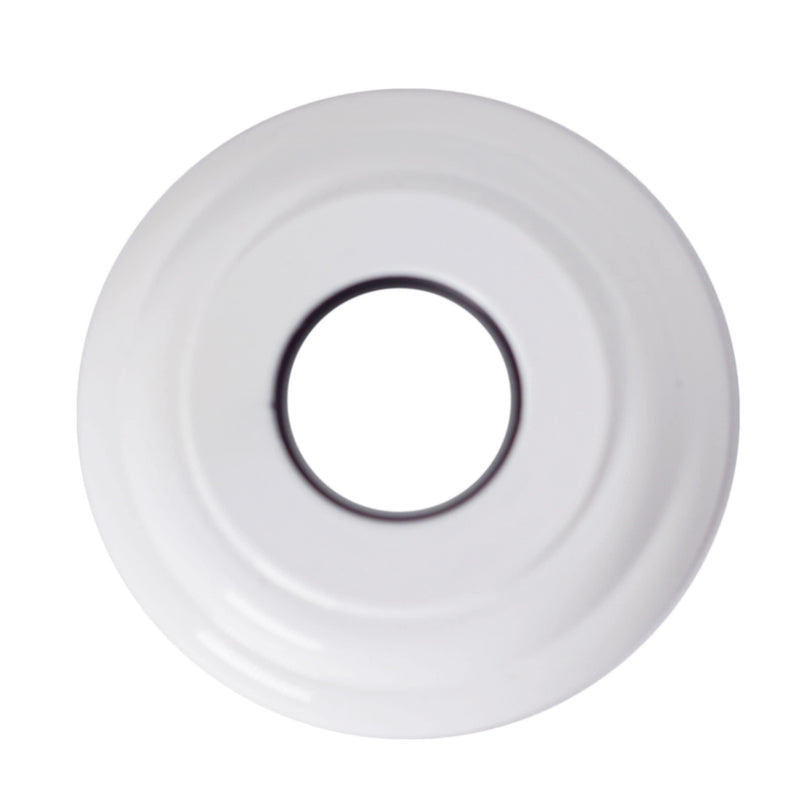 Westbrass 1/2" IPS x 19" Ceiling Mounted Shower Arm with Flange, Powder Coat White, D3619A-50 1 Pack