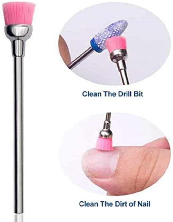 QT-135 Cleaning Brush Bit Mini Colorful Electric Nail Care Single Item/Set (Set of 5) - NewNest Australia