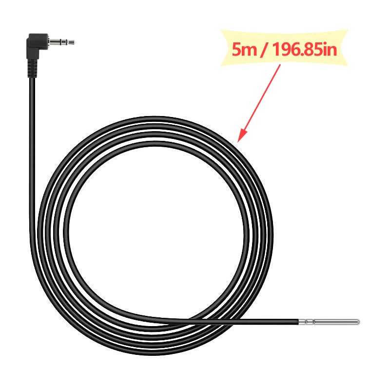 DIGITEN Digital NTC 10K 3950 Waterproof Temperature Sensors Temp Probe 16 Feet(5m) for Thermostat DTC101 DTC102 DTC151 Sensor Replace 16 Feet(5m)