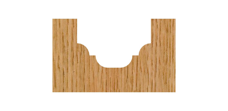Whiteside 3725 Classical Round Bottom Router Bit: 1/8 Inch Radius, 3/4 Inch Large Diameter, 1/2 Inch Cutting Length, 1/4 Inch Shank, 2 Inch Overall Length